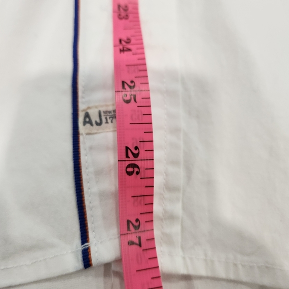 Alexander Julian Colours Men's Cotton Shirt Short Sleeve White Size L - Picture 11 of 14